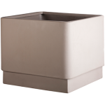 SELF- WATERING FLOWER POT BASIC SQUARE- Taupe
