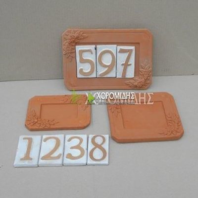 CERAMIC FRAMES AND NUMBERS