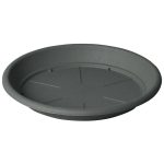 PLASTIC FLOWER POT SAUCER SOTTOVASO CILINDRO anthracite