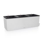 SELF- WATERING WINDOW BOX TRIO STONE- Quartz White