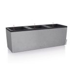 SELF- WATERING WINDOW BOX TRIO STONE- Stone Gray