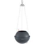 SELF- WATERING HANGING FLOWER POT BOLA COLOUR- Slate